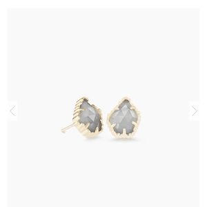 Kendra Scott Tessa stud earrings : Slate Cats Eye